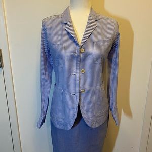 Women Stripe Blazer